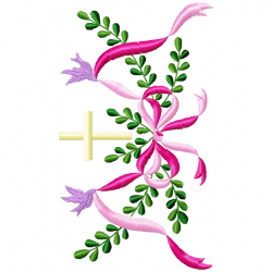 Flowers And Tree Embroidery Design 12